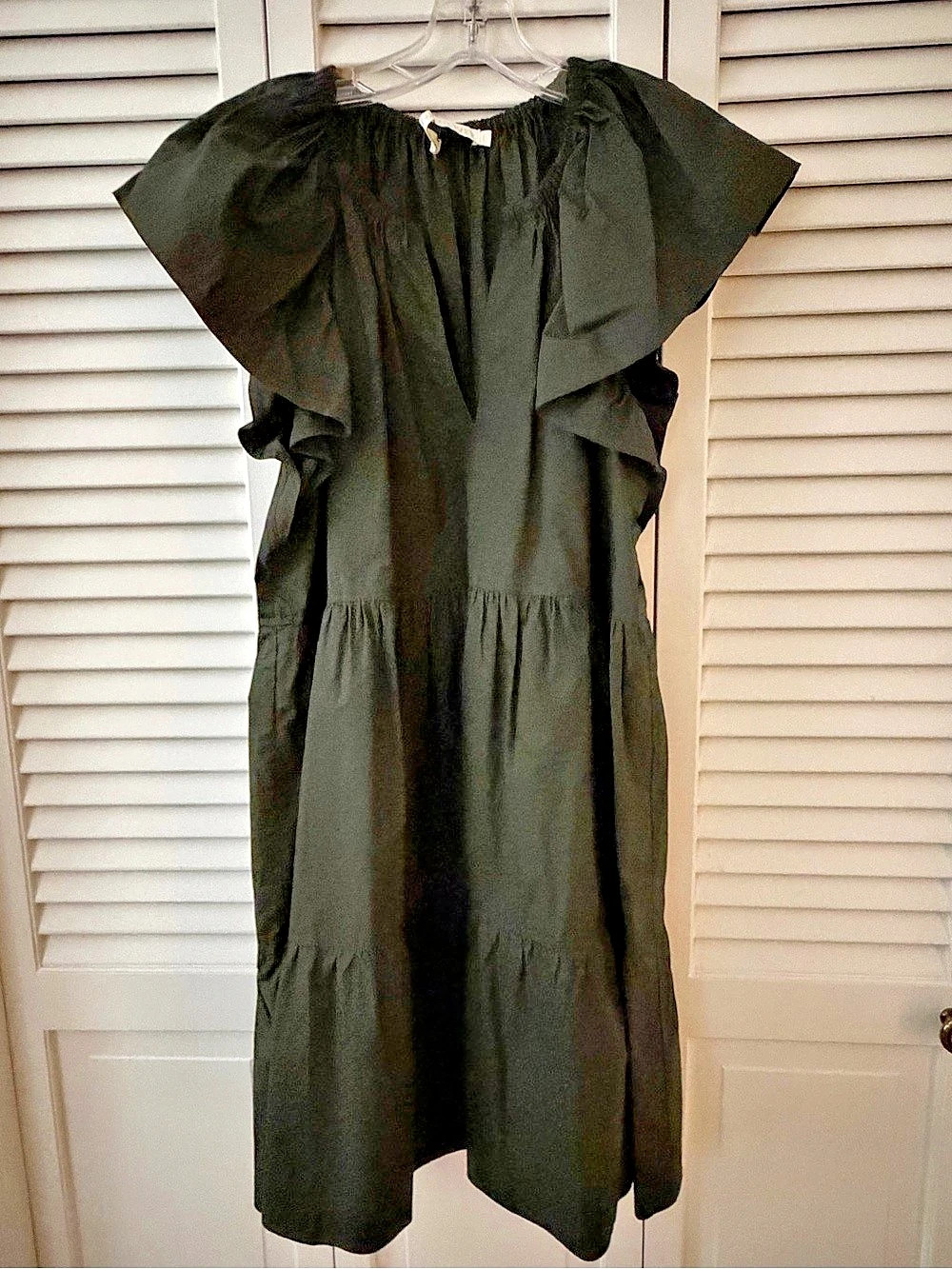 Marie Oliver Black Tiered Maxi Dress Like New